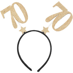 Opaska siedemdziesiątka złota - 1 szt.