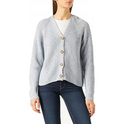PIECES SWETER DAMSKI NIEBIESKI ZAPINANY NA GUZIKI KLASYCZNY