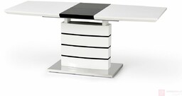 Stół NORD Halmar 80x140-180, Biały połysk