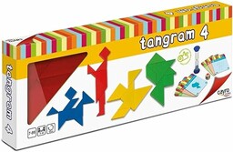 Cayro - 4 drewniane tangramy - Łamigłówka -