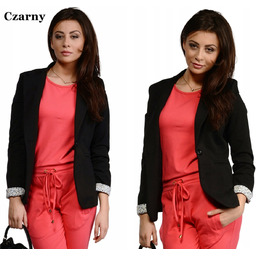 MODNY ŻAKIET damski BOYFRIEND MANKIETY wywijane bawełna PLUS