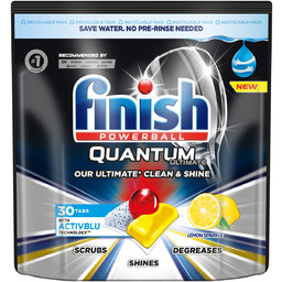 Finish, Quantum Ultimate ActivBlu Lemon, Kapsułki do zmywarki,