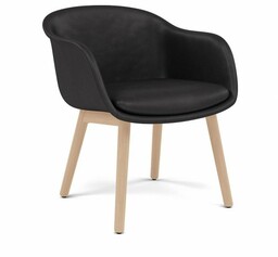 Muuto FIBER CONFERENCE Krzesło Tapicerowane / Podstawa Dębowa