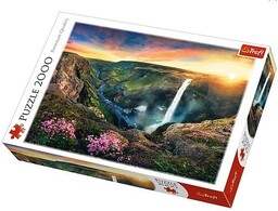 Trefl PUZZLE 2000 WODOSPAD HAIFOSS, ISLANDIA TREFL