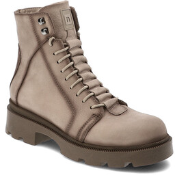 Beżowe Botki Nessi Modne Obuwie Damskie