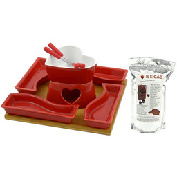 Piękny Ceramiczny Zestaw Do Fondue 28264 Gratisy