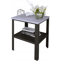 Stolik Nocny Skręcany Z Półką Loft Sypialnia 40x40x45