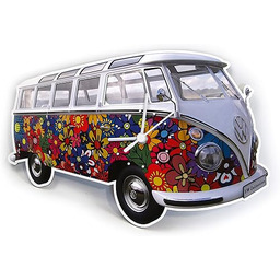 Brisa Buwc03 zegar ścienny VW Combi Flowers