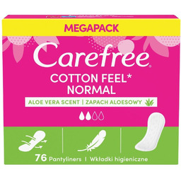 Cotton Feel Normal wkładki higieniczne Aloe 76 sztuk