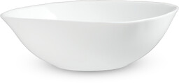 Salaterka szklana biała 17 cm, 1 szt.