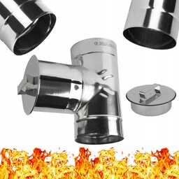 Wyczystka z zaślepką fi 130 kwasoodporna nierdzewna Kwas