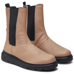 damskie skórzane sztyblety Chelsea ECCO Nouvelle, botki wysokie