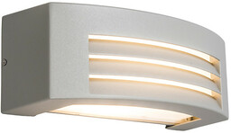 Nowoczesna lampa ścienna szara IP44 - Hurricane 1