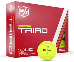 Piłki golfowe Wilson Staff TRIAD (żółte)