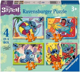 Ravensburger PUZZLE DLA DZIECI 2D 4W1 DISNEY STITCH