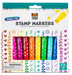 Dwustronne Markery do Stempli Tiger Tribe 8 sztuk
