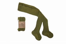 Mama''s Feet Prążkowane Rajstopy Dziecięce Cool Kids Khaki