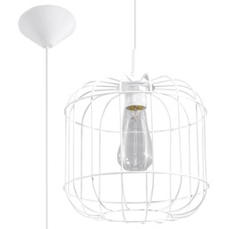 Sollux Industrialna LAMPA wisząca SL.0295 druciana OPRAWA zwis
