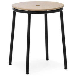 Normann Copenhagen - Circa Stołek H45 Black Steel/Oak