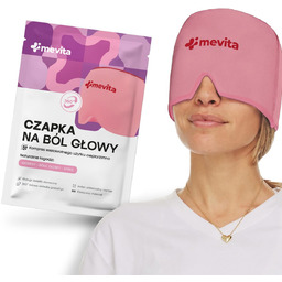 CZAPKA ŁAGODZĄCA MIGRENĘ Ból Głowy Kompres Żelowy Chłodząca