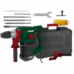Parkside Młotowiertarka udarowa 1550W 5J Sds-plus Akcesoria Walizka