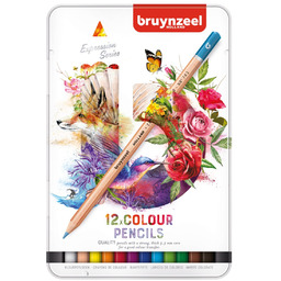 Kredki ołówkowe Bruynzeel Expression, 12 kolorów