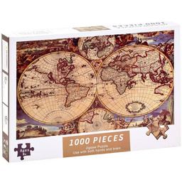 Puzzle antyczna stara MAPA ŚWIATA 1000 ele ZA3963