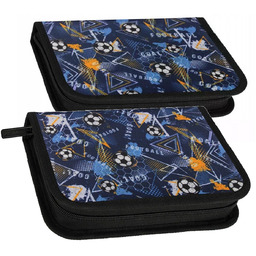 Piórnik szkolny dwuklapkowy Football Piłka Nożna