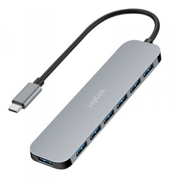 LogiLink Hub 7 portów USB3.2 USB-A, 5 Gbps,