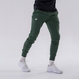 NEBBIA Męskie spodnie dresowe Slim Reset Dark Green
