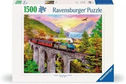 Ravensburger PUZZLE 1500 JESIENNA PRZEJAżDżKA POCIąGIEM