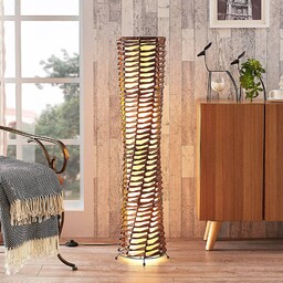 Lampa stojąca Joas Lindby, brązowy / rdzawy, salon