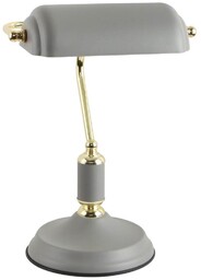 Zumaline Klasyczna lampa biurkowa Roma retro z metalu