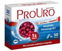 PROURO, 30kaps. - żurawina i witamina C