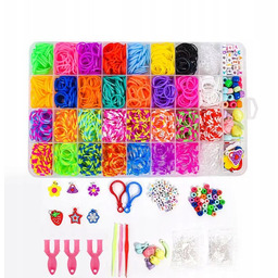 Gumki Recepturki Z Akcesoriami Do Tworzenia Własnych Bransoletek