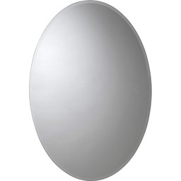 Croydex Orwell jednodrzwiowa owalna szafka aluminiowa z systemem