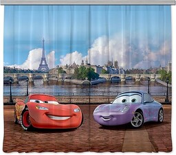 AG Design Disney Cars zasłona do pokoju dziecięcego,