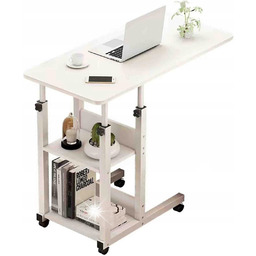 Mobilne Biurko Przyłóżkowe Regulowane na kółkach stolik Pod