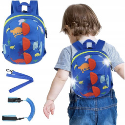 PLECAK DZIECIĘCY Z SZELKAMI BEZPIECZEŃSTWA SMYCZĄ DLA DZIECI