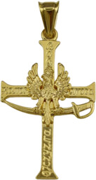 Złoty Krzyżyk Patriotyczny Pełny pr 585