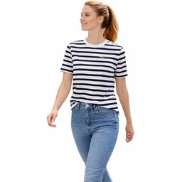 TOMMY HILFIGER T-SHIRT DAMSKI W PASKI OKRĄGŁY DEKOLT