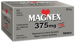 Magnex 375mg + witamina B6, 60tabl.