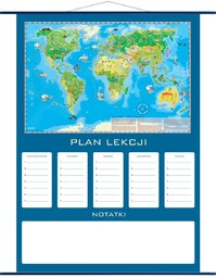 Plan lekcji - mapa świata Młodego Odkrywcy