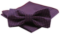 Zestaw: Mucha z Poszetką - Alties - Granatowa,