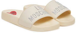 Klapki LOVE MOSCHINO JA28122G0MI13110 Écru
