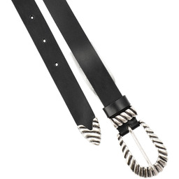 Big Star Czarny Skórzany Damski Pasek