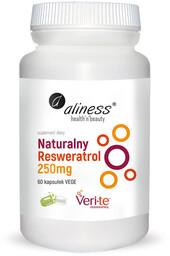 ALINESS Naturalny Resweratrol 250mg 60vegcaps