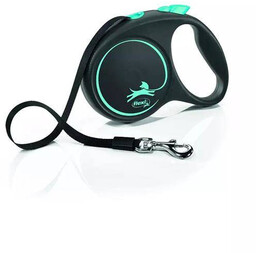 FLEXI Smycz automatyczna Black Design L taśma 5