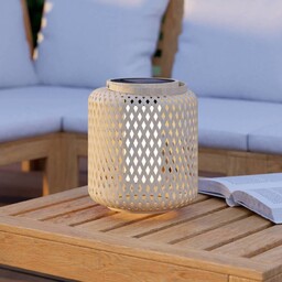 EGLO Latarnia solarna LED Marliano, jasne drewno, drewno