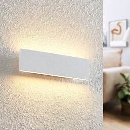 Kinkiet LED Lindby Ignazia, 28 cm, biały, metal,